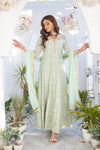 Shayzal By Mona Emb Pret SW 01-Pastel Green - Mohsin Saeed Fabrics