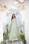 Shayzal By Mona Emb Pret SW 01-Pastel Green - Mohsin Saeed Fabrics