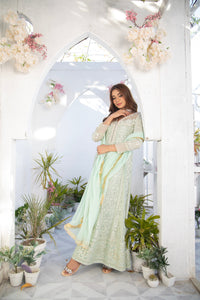 Shayzal By Mona Emb Pret SW 01-Pastel Green