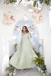 Shayzal By Mona Emb Pret SW 01-Pastel Green - Mohsin Saeed Fabrics