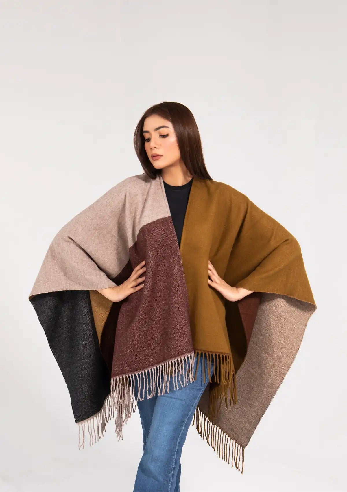 Manahil Winter Cape Shawls CS-02