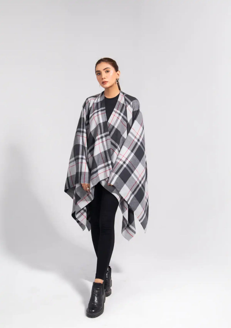 Manahil Winter Cape Shawls'23 CS-15