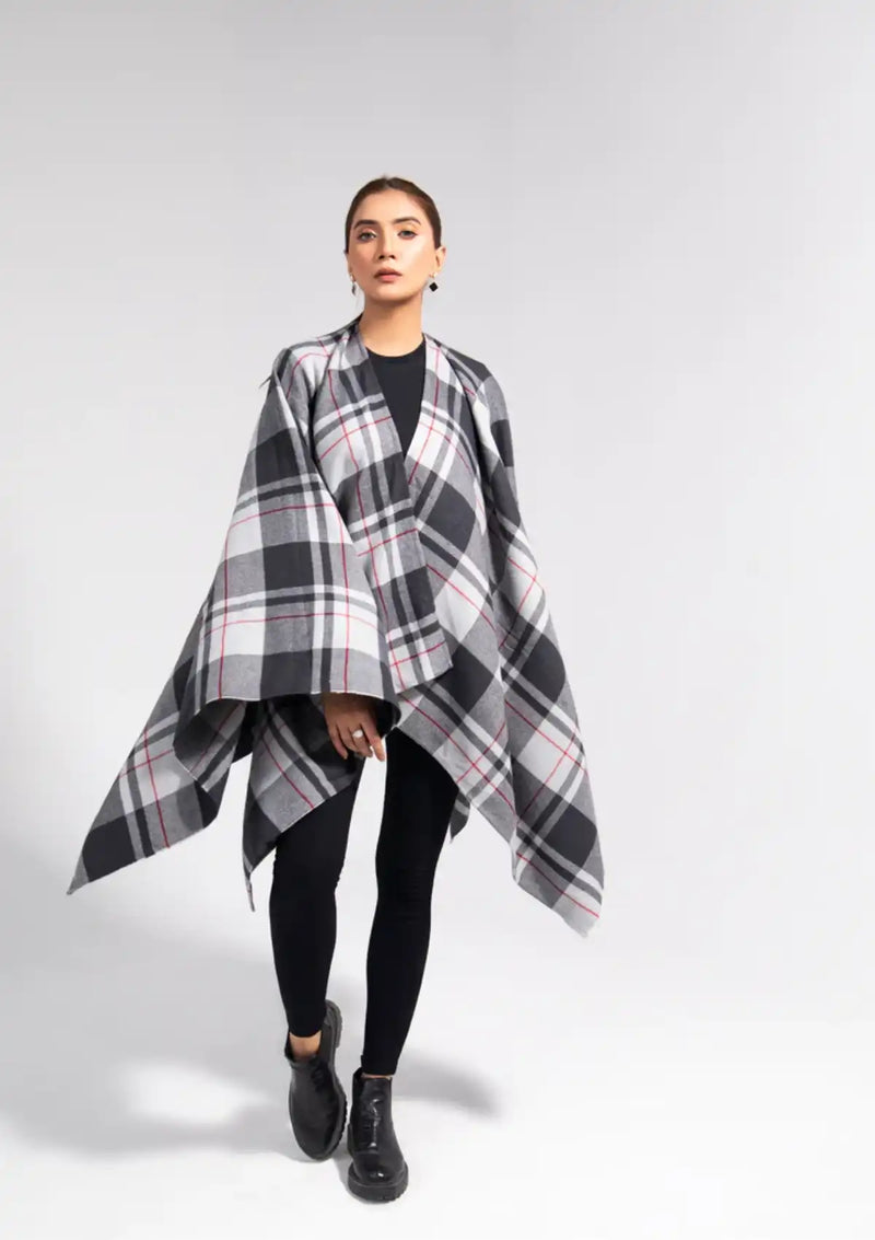 Manahil Winter Cape Shawls'23 CS-15