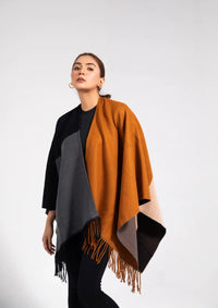 Manahil Winter Cape Shawls'23 CS-14