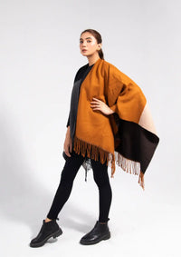 Manahil Winter Cape Shawls'23 CS-14