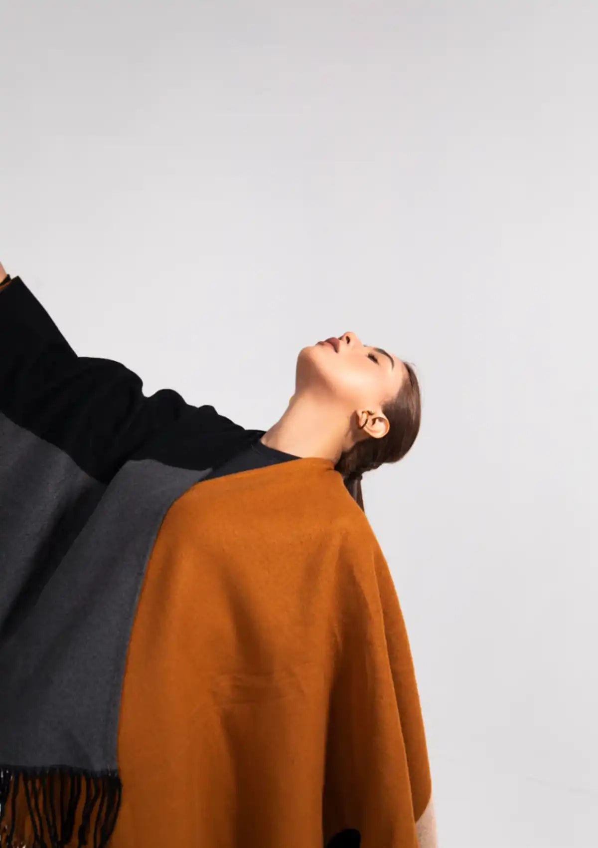 Manahil Winter Cape Shawls'23 CS-14