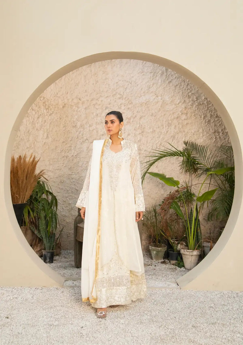 Ishq Murshid by Mona SW 04-OFF WHITE