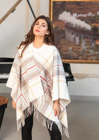 Manahil Winter Cape Shawls'23 CS-52