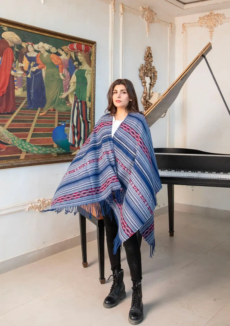 Manahil Winter Cape Shawls'23 CS-56