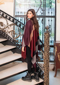 Manahil Winter Cape Shawls'23 CS-49