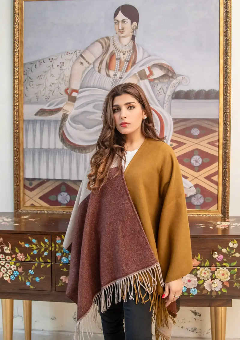 Manahil Winter Cape Shawls'23 CS-51