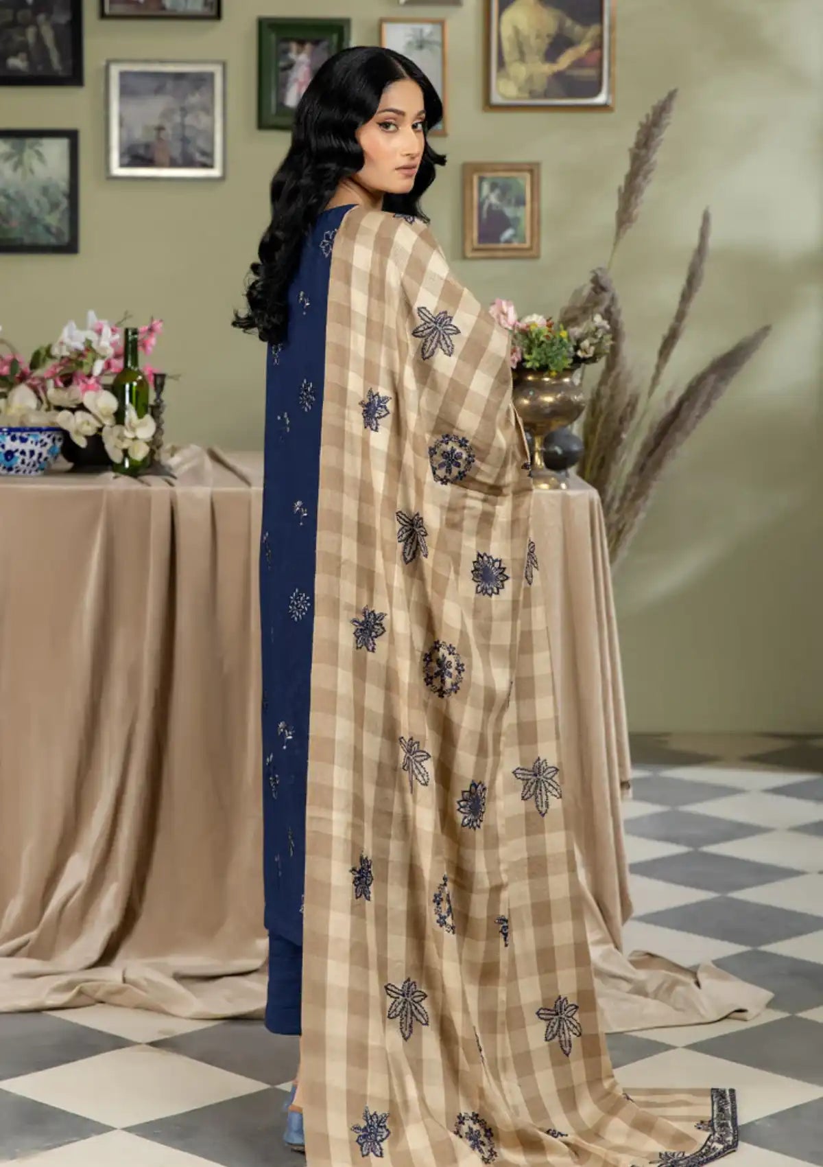 Marjjan Resham Wool'24 MDS-67 NAVY BLUE