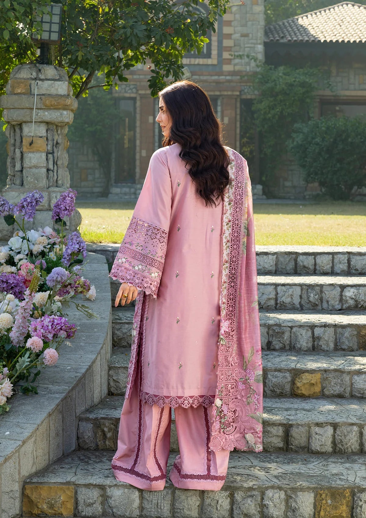 Elaf Luxury Lawn'26 ELY-09 ROSEE