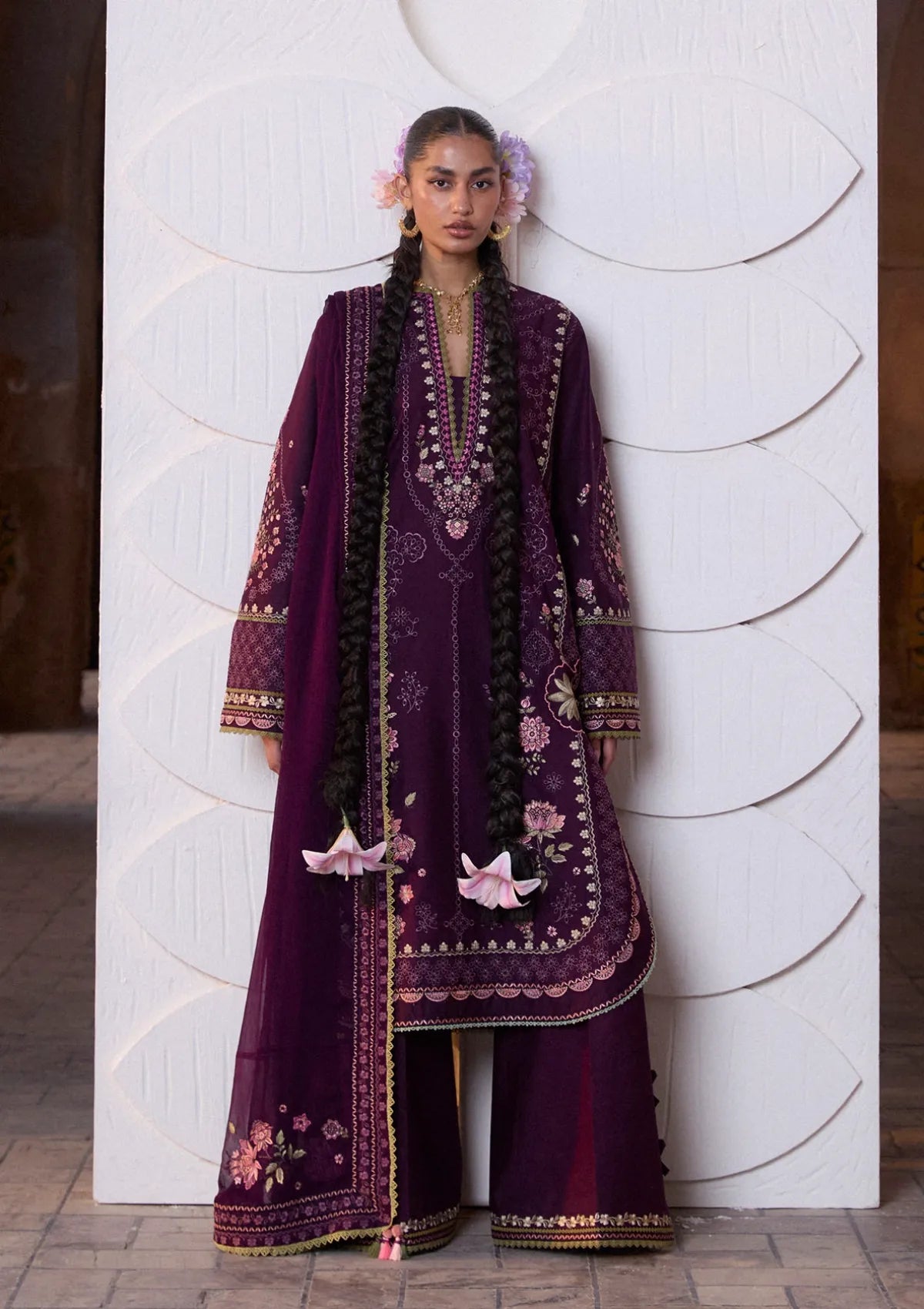 Hussain Rehar Zan Luxury Lawn'26 -Banafsh