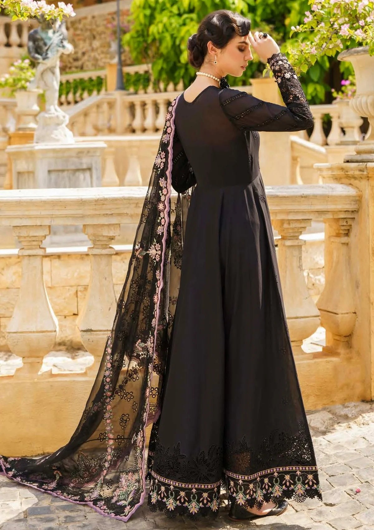 Baroque Swiss Lawn'24 D-06 - Mohsin Saeed Fabrics