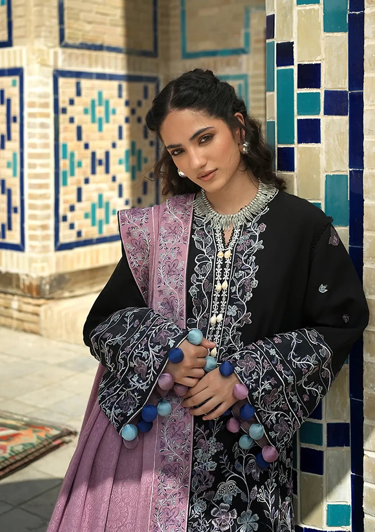 Mushq Hemline Bukhara Winter Edit'26 D-05 Bazaar Trail