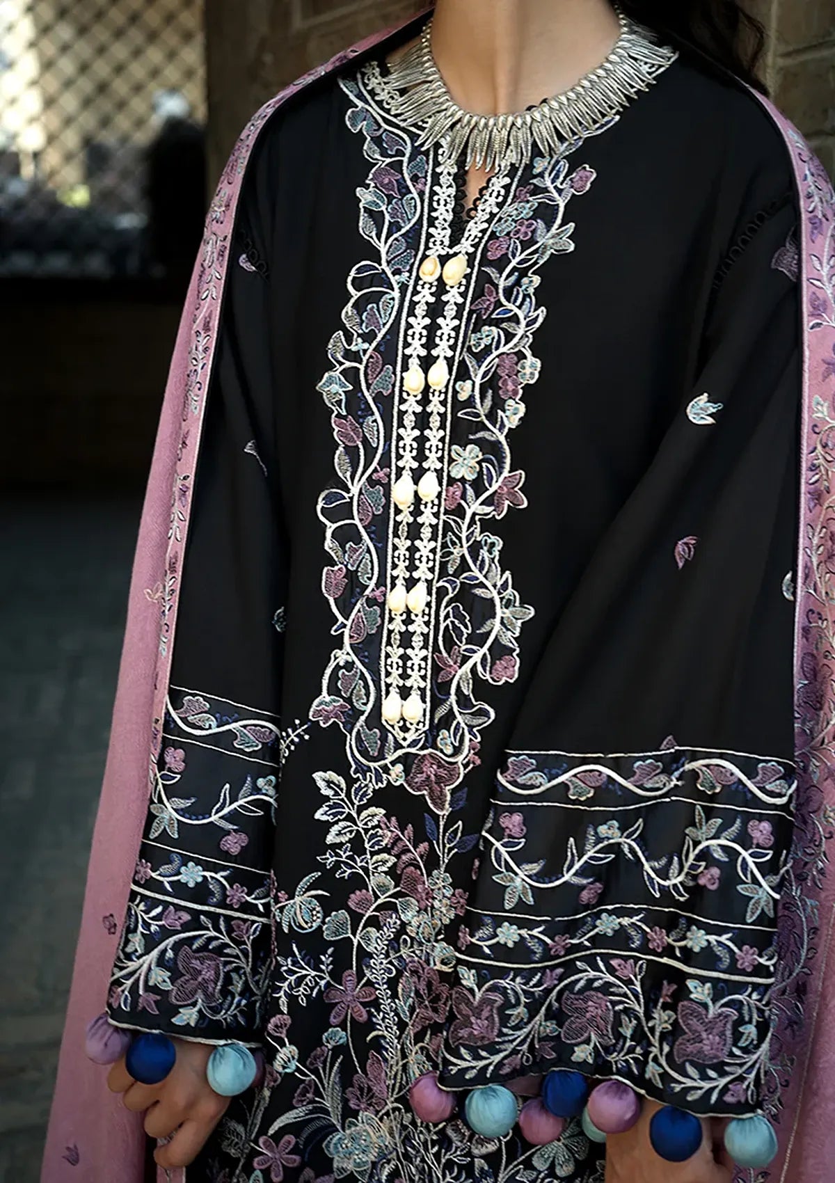 Mushq Hemline Bukhara Winter Edit'26 D-05 Bazaar Trail
