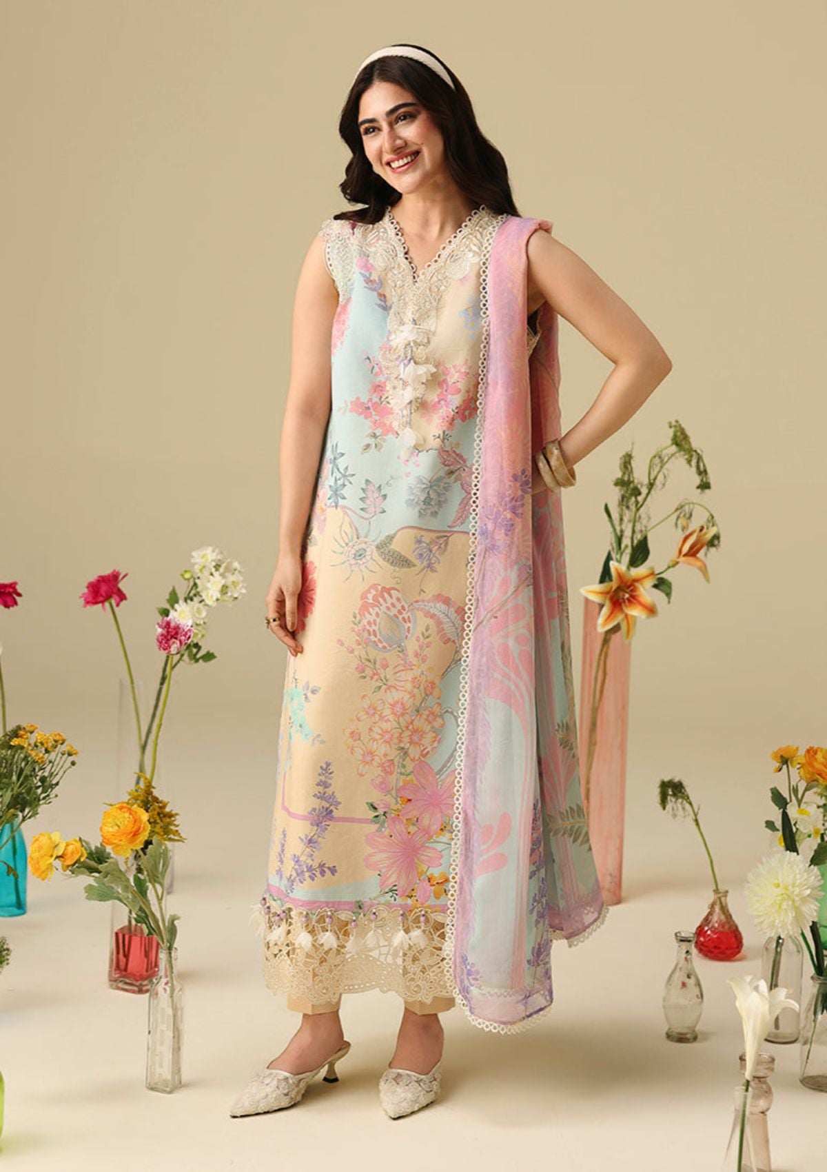 Hemline By Mushq Solail Pirnts'26 D-301 Bellarosa