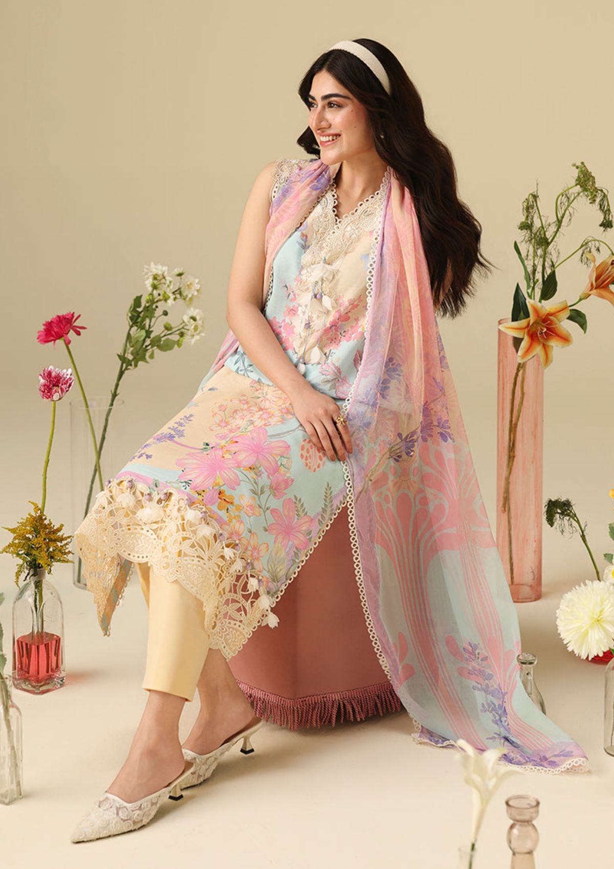Hemline By Mushq Solail Pirnts'26 D-301 Bellarosa