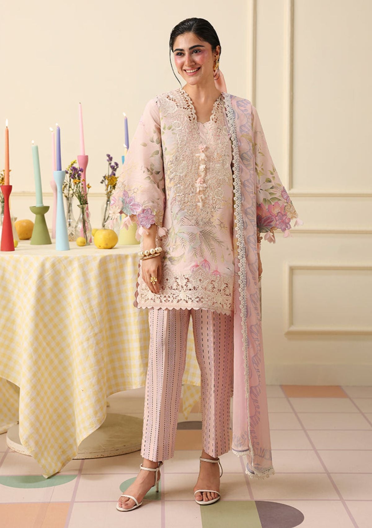 Hemline By Mushq Solail Pirnts'26 D-311 Berry Creme