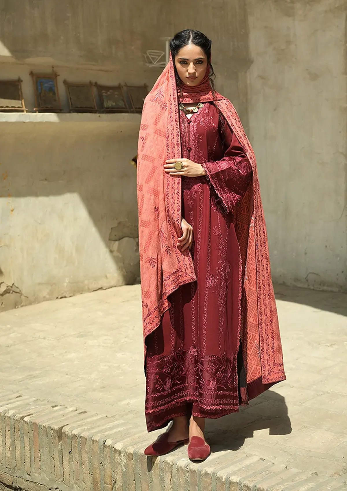 Mushq Hemline Bukhara Winter Edit'26 D-01 Bukhara Bloom