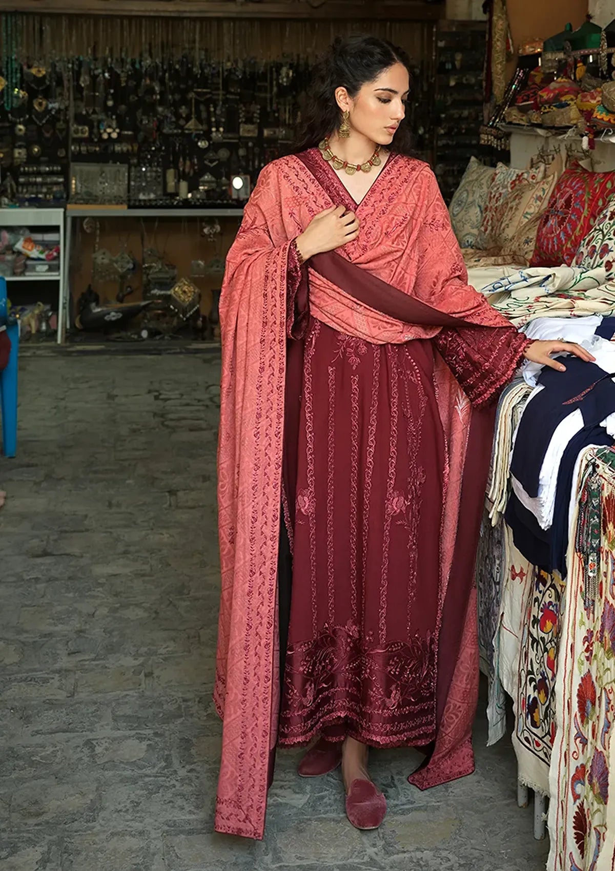 Mushq Hemline Bukhara Winter Edit'26 D-01 Bukhara Bloom