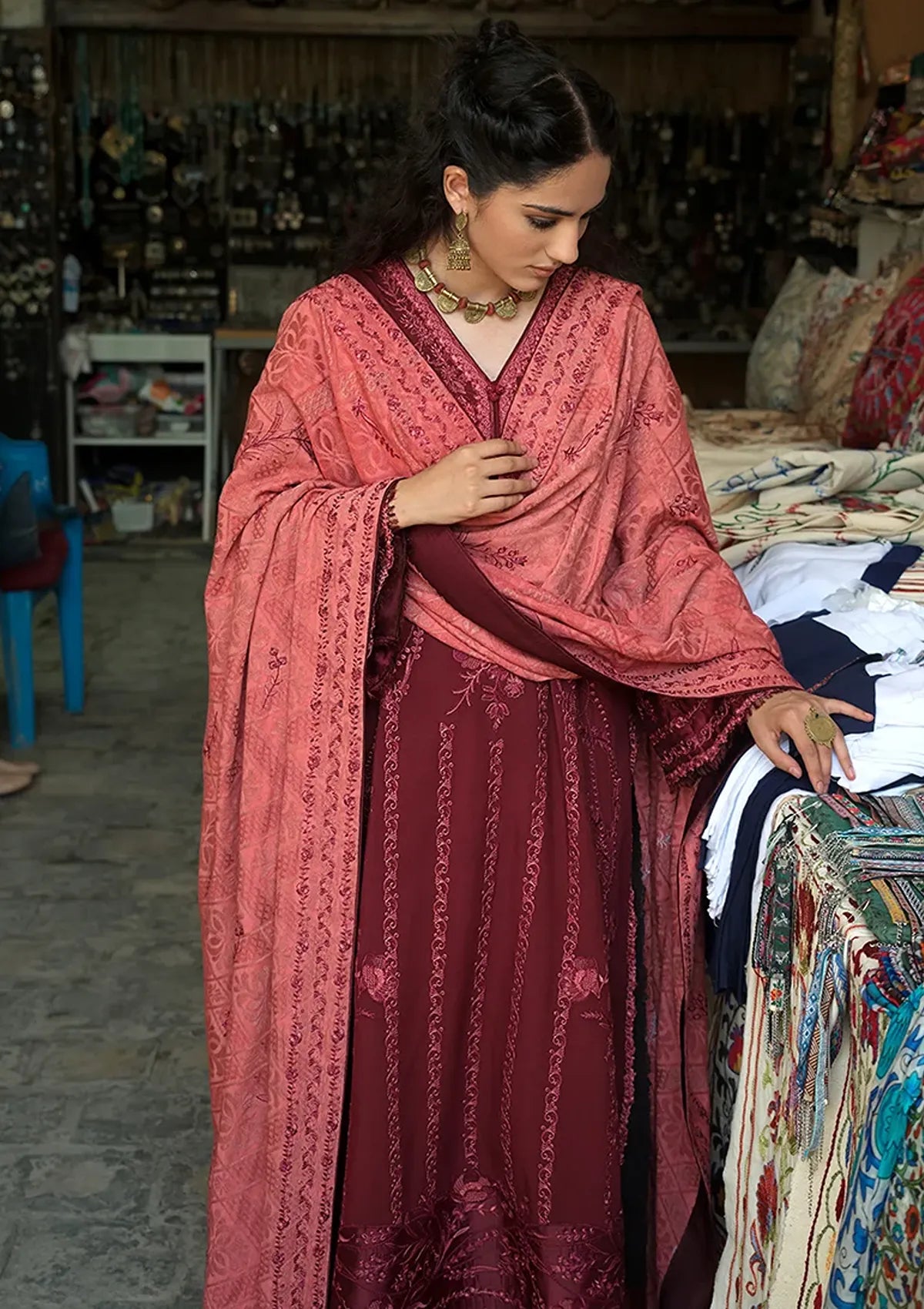Mushq Hemline Bukhara Winter Edit'26 D-01 Bukhara Bloom