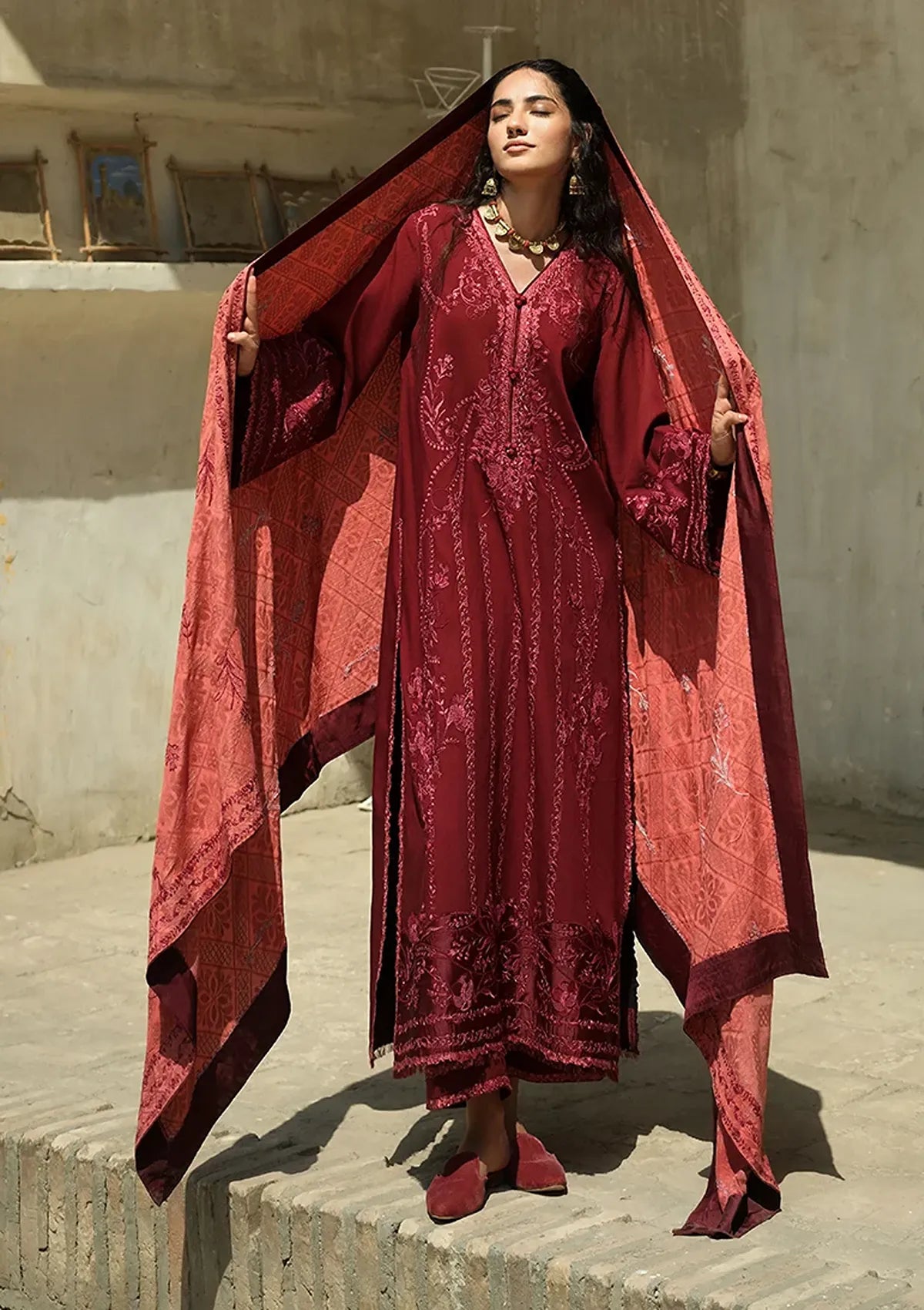 Mushq Hemline Bukhara Winter Edit'26 D-01 Bukhara Bloom