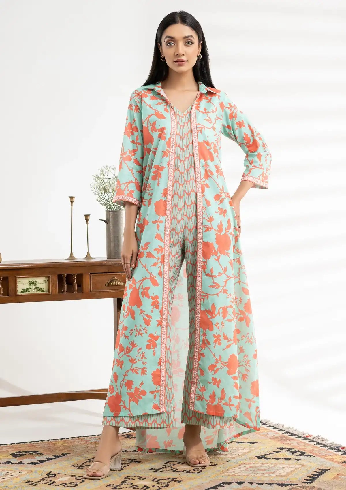 Limelight Printed'24 2 Pcs U-2902 Mint - Mohsin Saeed Fabrics