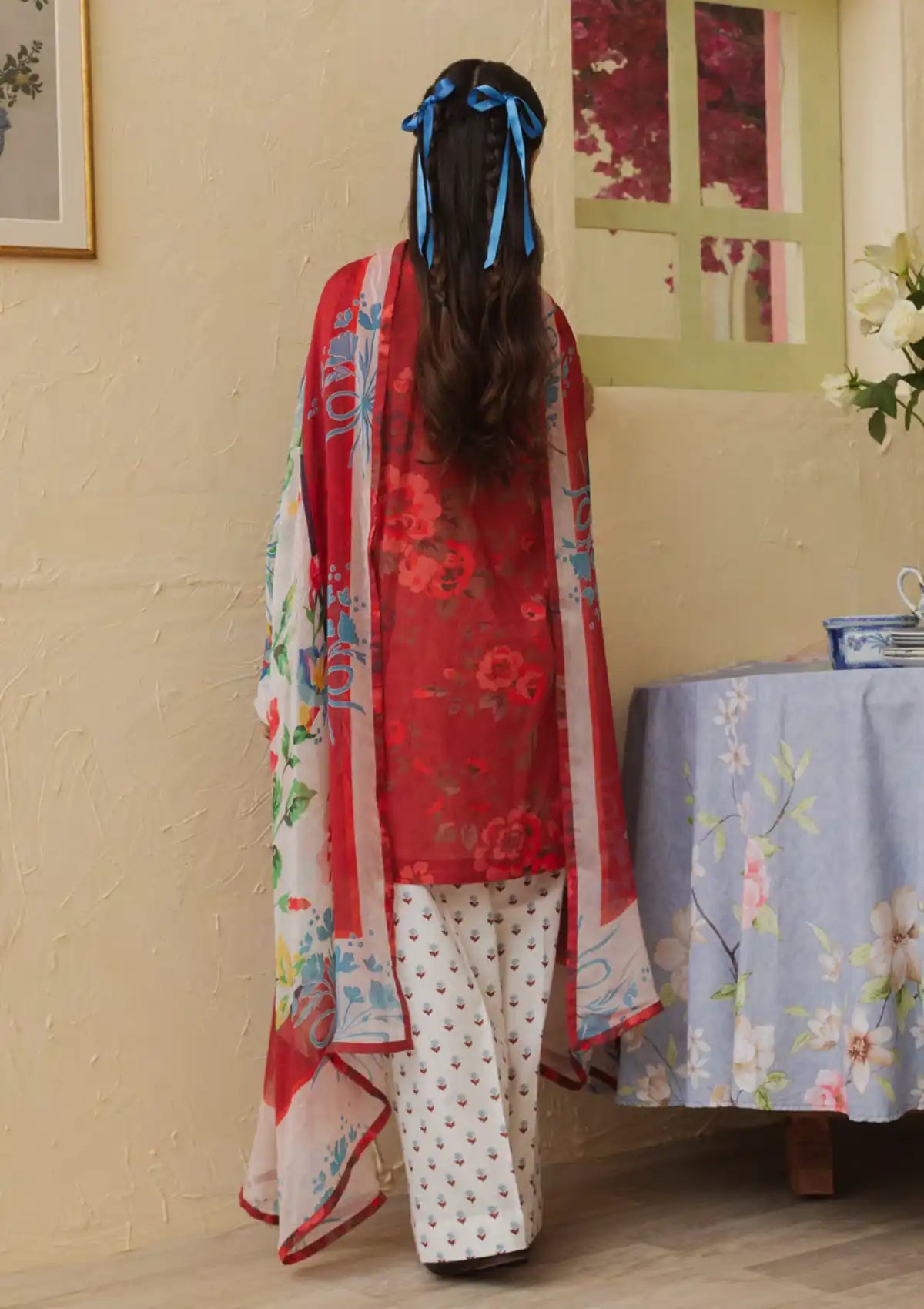 Coco Prints By Zara Shahjahan'24 D-09-POMEGRANATE