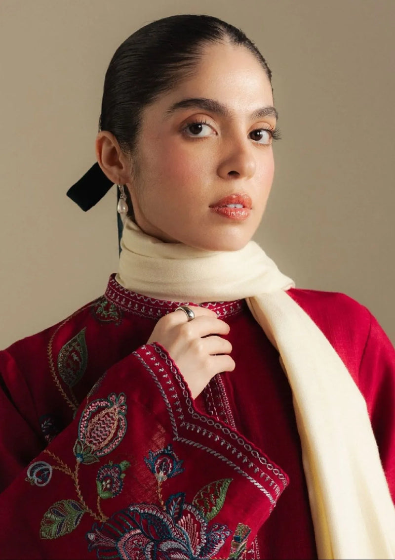 Coco By Zara Shahjahan Winter'25 D-03 B Berry