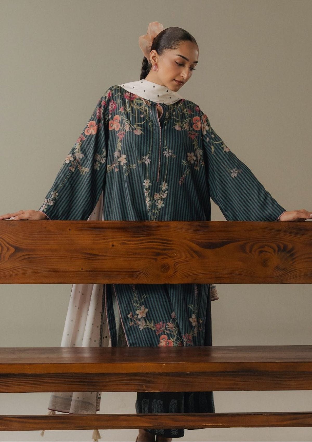 Coco By Zara Shahjahan Drop-5 Prints'25 D-01B Amber Days