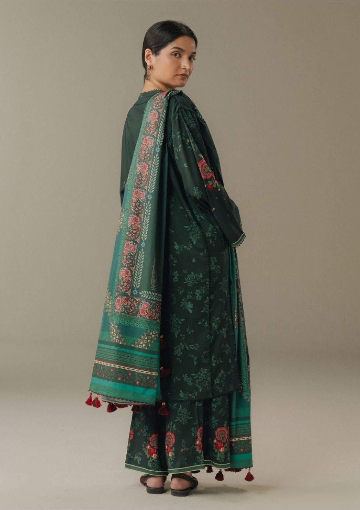 Coco By Zara Shahjahan Drop-5 Prints'25 D-02A Wild Fern