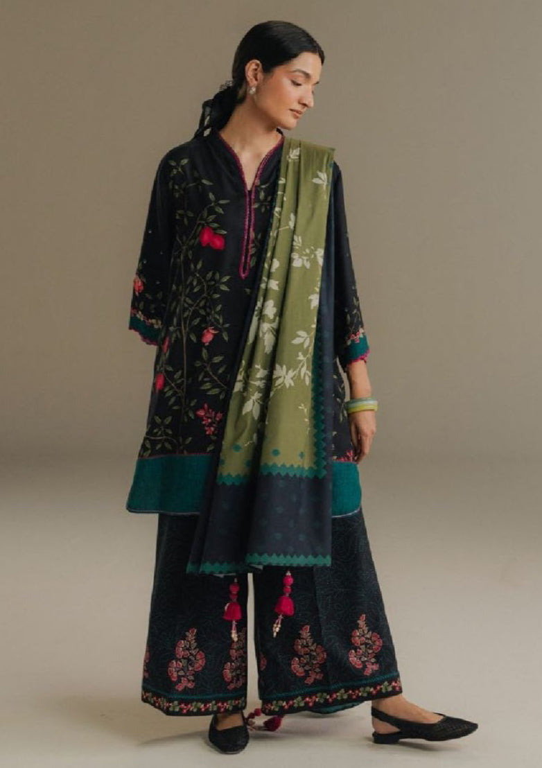 Coco By Zara Shahjahan Drop-5 Prints'25 D-04A Sienna Field