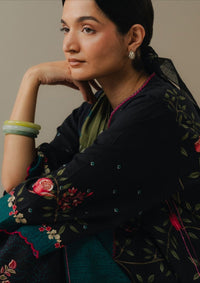 Coco By Zara Shahjahan Drop-5 Prints'25 D-04A Sienna Field