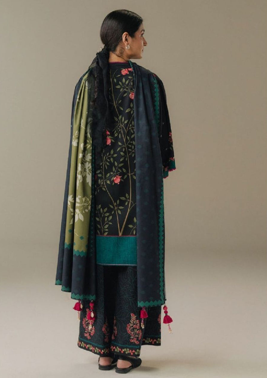 Coco By Zara Shahjahan Drop-5 Prints'25 D-04A Sienna Field