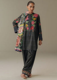 Coco By Zara Shahjahan Drop-5 Prints'25 D-05A Olive Hour