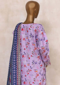 Sadabahar Winter Daily Pret 3 Pcs'23 RTW-6897 (Lilac) - Mohsin Saeed Fabrics