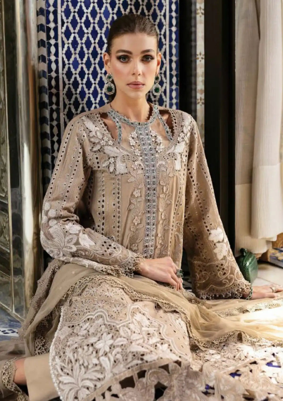 Maria B Voyage A Luxe Lawn'25 2-A Mohsin Saeed Fabrics Maria B Voyage A Luxe Lawn'25 2-A Mohsin Saeed Fabrics
