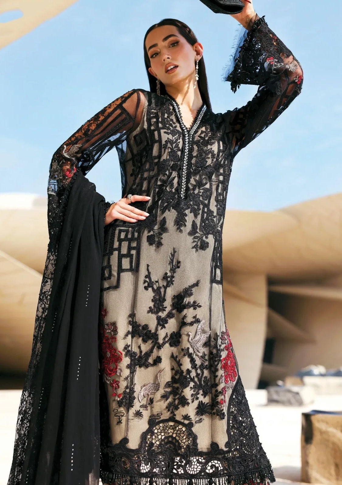 Maria B Luxury Lawn'26 D-07B