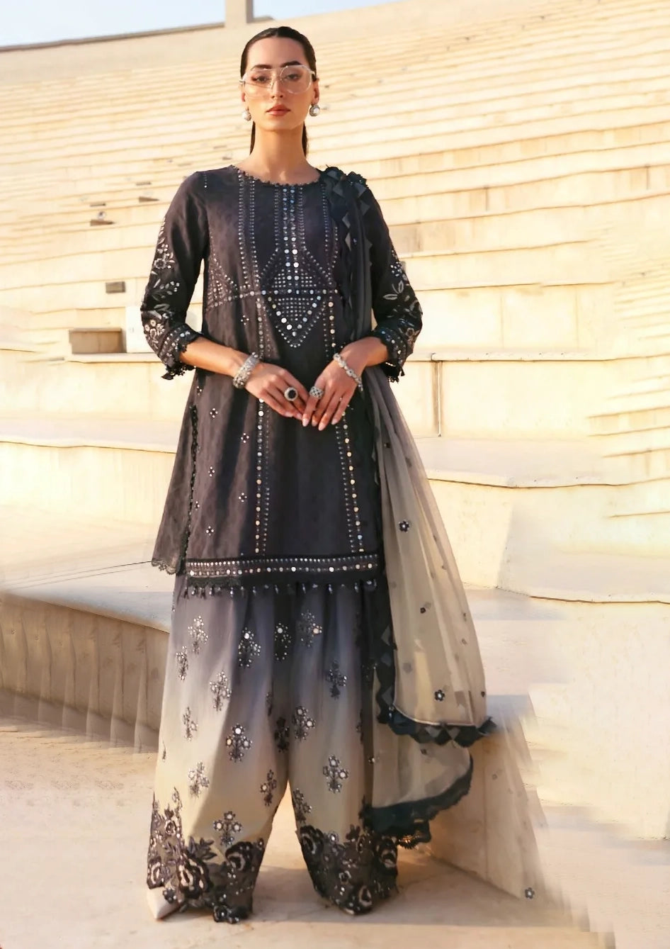 Maria B Luxury Lawn'26 D-02B