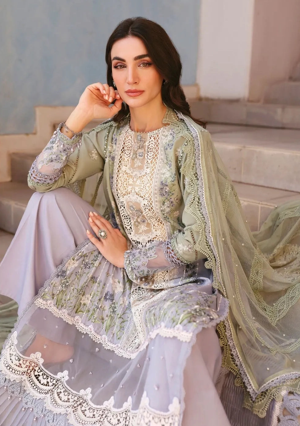 Maria B Luxury Lawn'26 D-06B