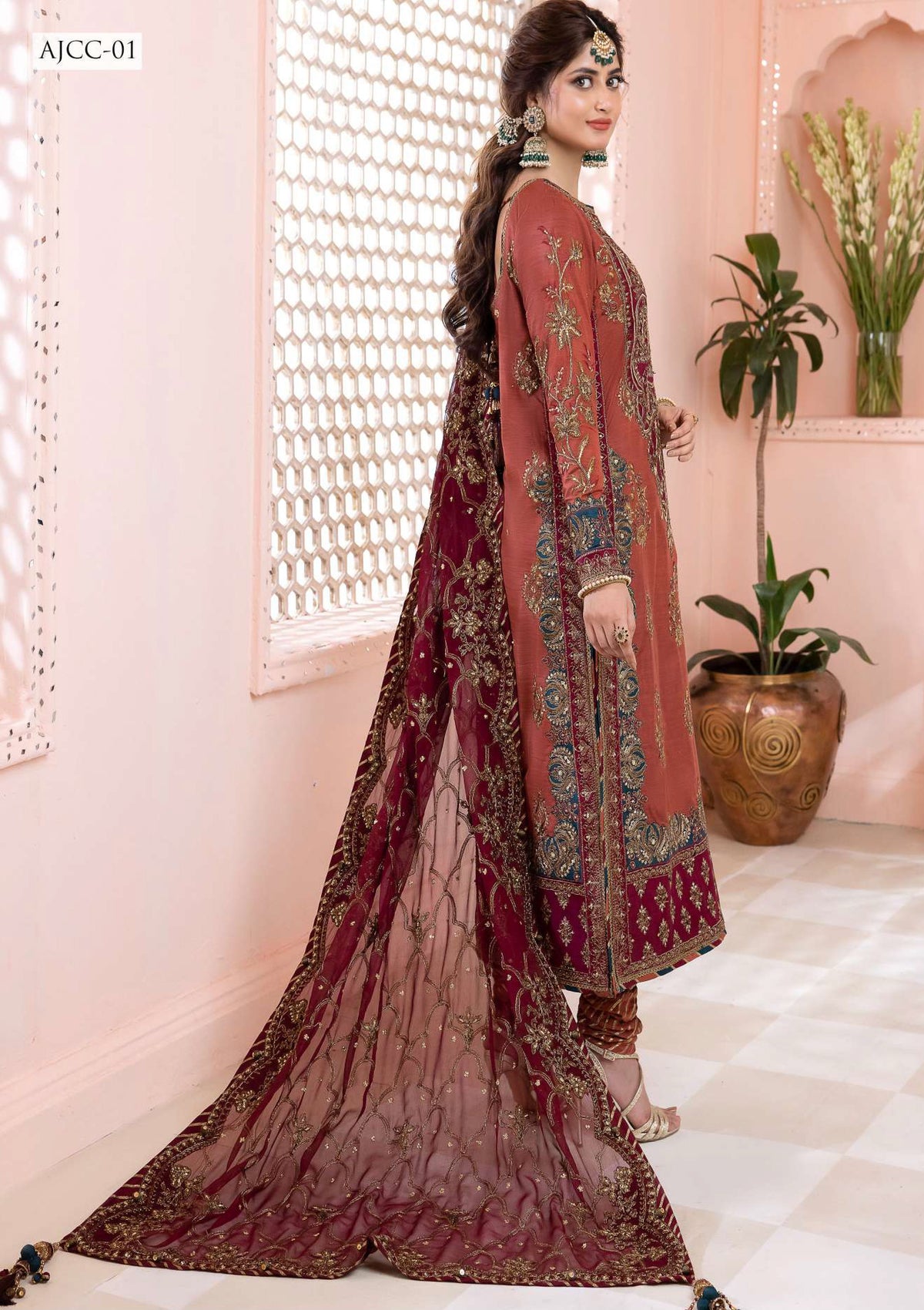 Asim Jofa Chandni Luxury Chiffon'23 AJCC-01 - Mohsin Saeed Fabrics