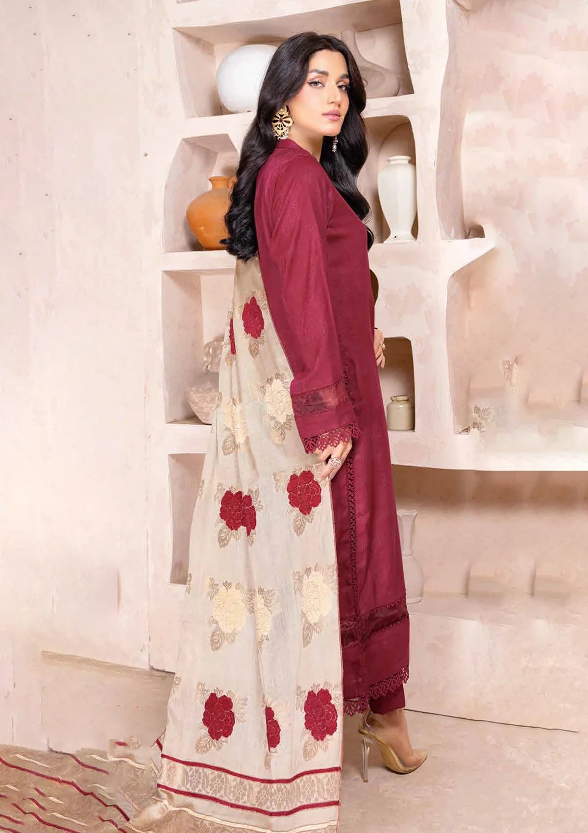 Chehra By Riaz Arts Self Jacquard'24 D-02