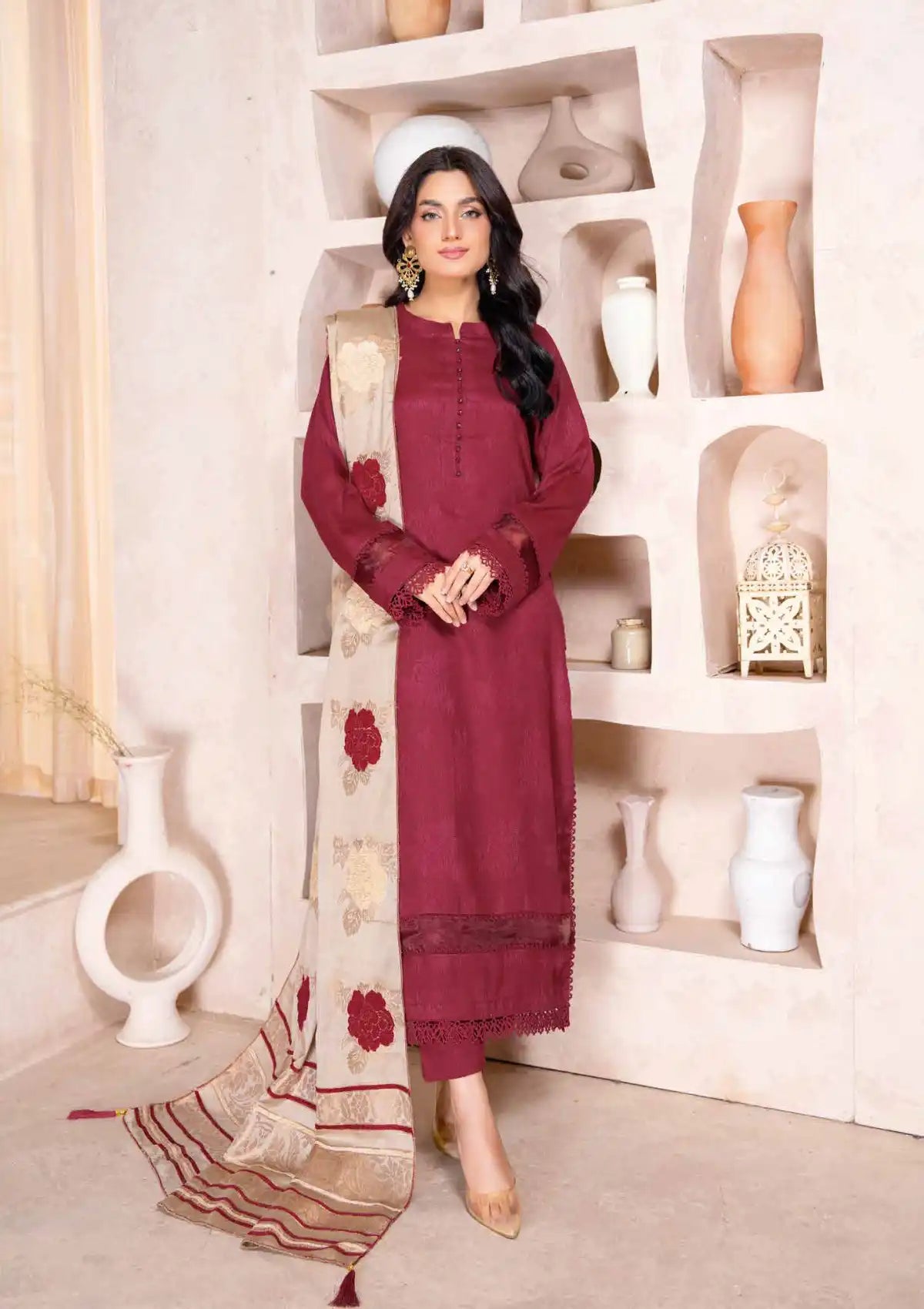 Chehra By Riaz Arts Self Jacquard'24 D-02