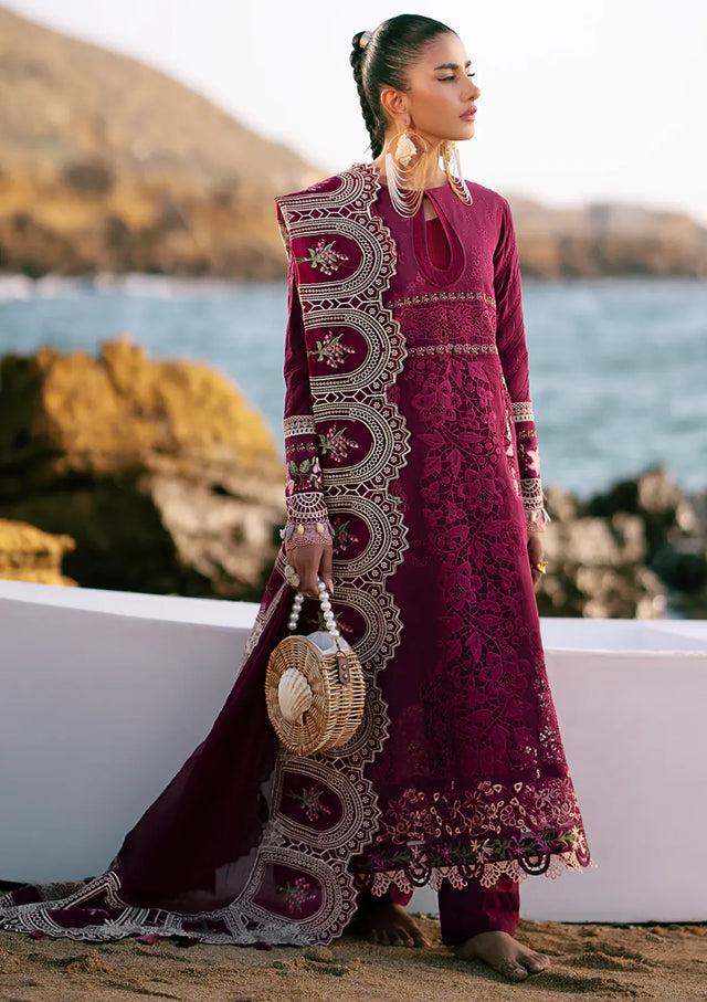mohsin-saeed-fabrics-affordable-luxury-outfits-for-daily-formal-and-wedding-wear-This-product-is-from-ajr-dastan-luxury-lawn25-d-03-cherry-wine-is-available-on-Mohsin-saeed-fabrics-website.
