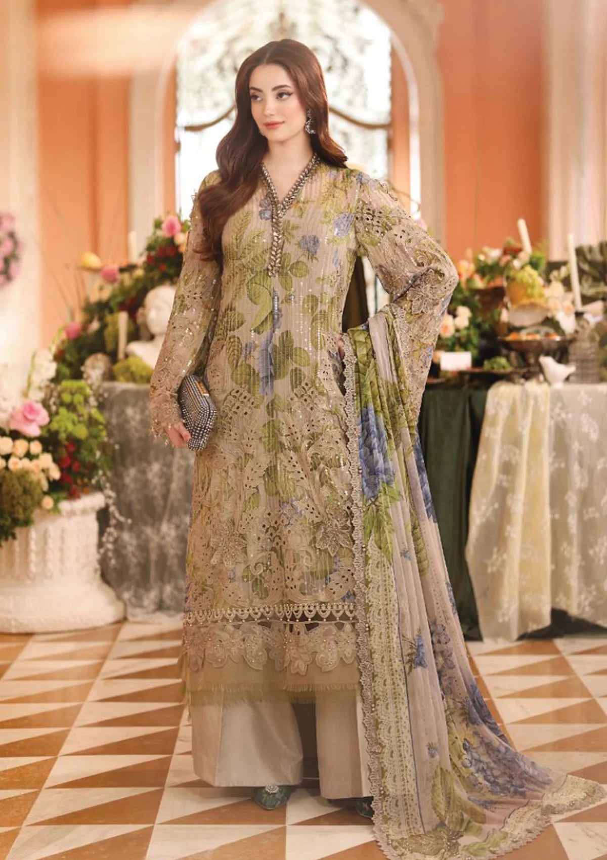 Maria.B Royale Tea Affair Chiffon'26 D-03