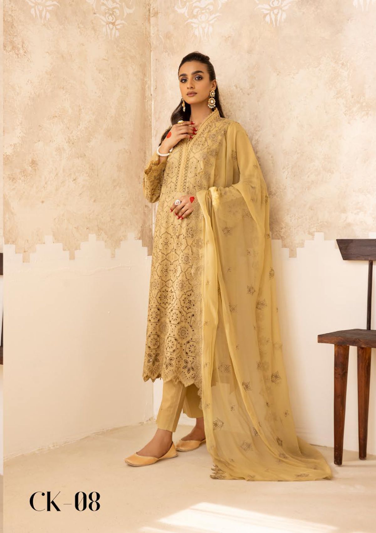Chikenkari By Khoobsurat'24 CK-08 - Mohsin Saeed Fabrics