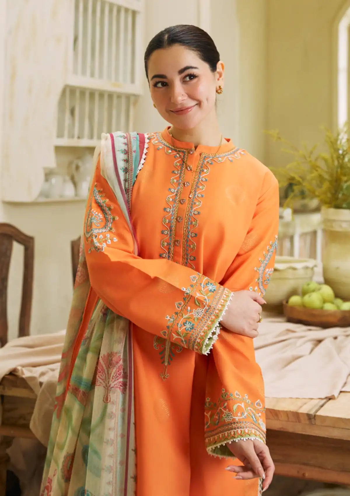 Coco By Zara Shahjahan Lawn'24 D-09B-MORNI - Mohsin Saeed Fabrics