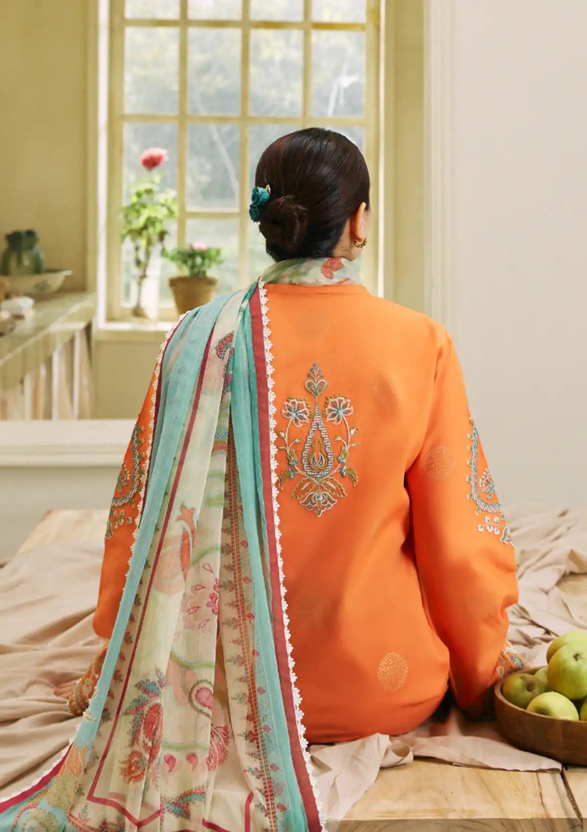 Coco By Zara Shahjahan Lawn'24 D-09B-MORNI - Mohsin Saeed Fabrics